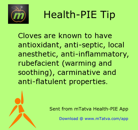 cloves are known to have antioxidant anti septic local anesthetic anti inflammatory rubefacient warming and 147.png