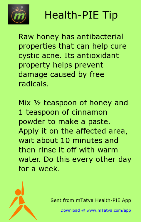 raw honey has antibacterial properties that can help cure cystic acne its antioxidant property helps 167.png